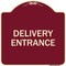 Signmission Traffic Entrance Delivery Entrance Heavy-Gauge Aluminum Architectural Sign, 18" x 18", BU-1818-22793 A-DES-BU-1818-22793 - alternate 1